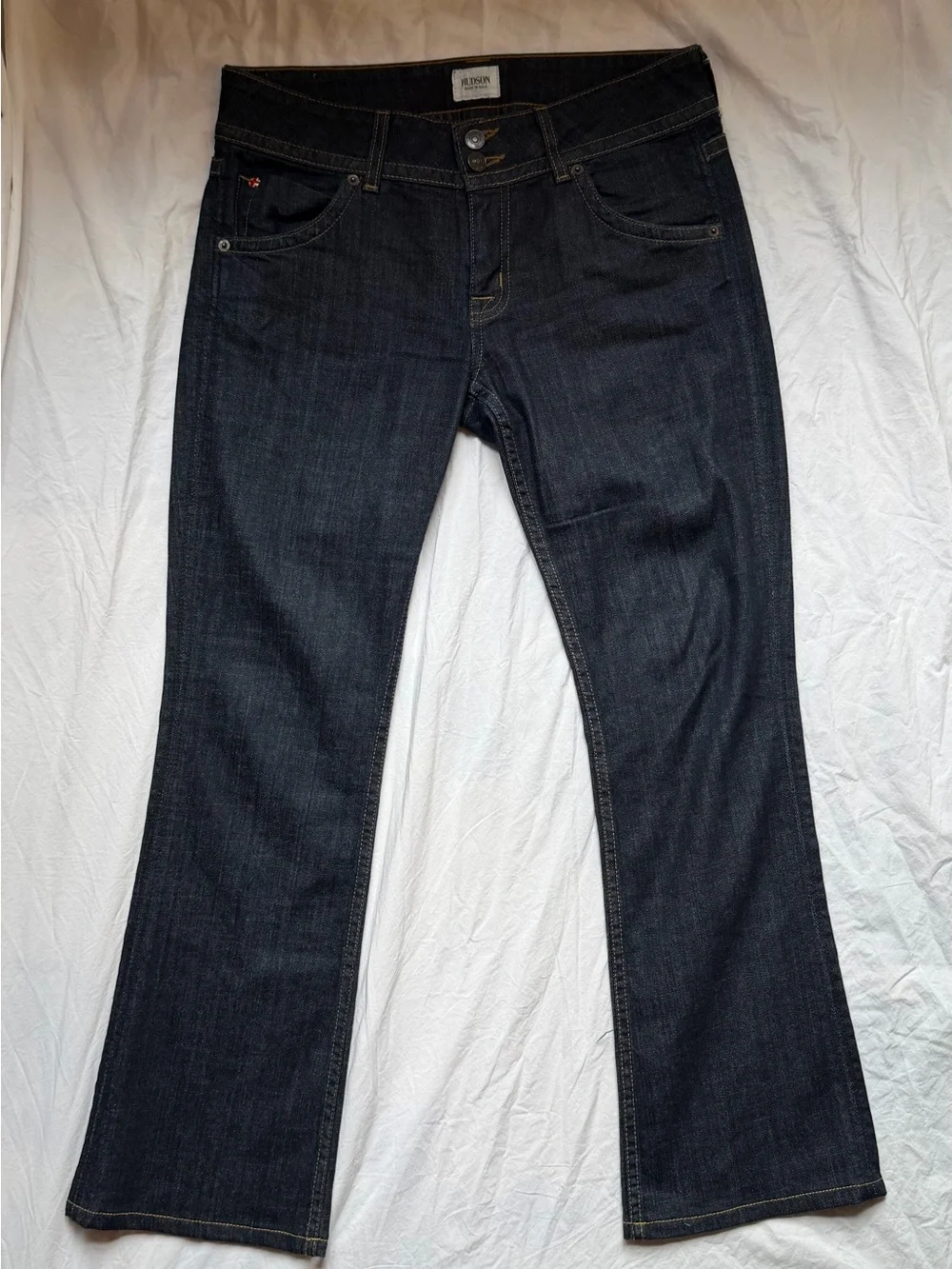 Hudson Jeans Signature Petite Bootcut Dark Indigo Denim Size 29 - Picture 1 of 15